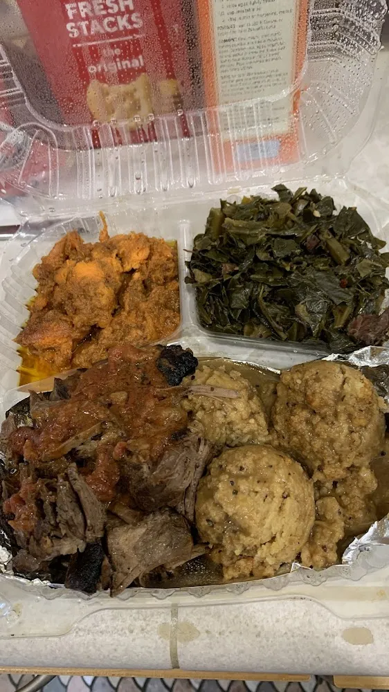 Candied Yams and Collard Greens
