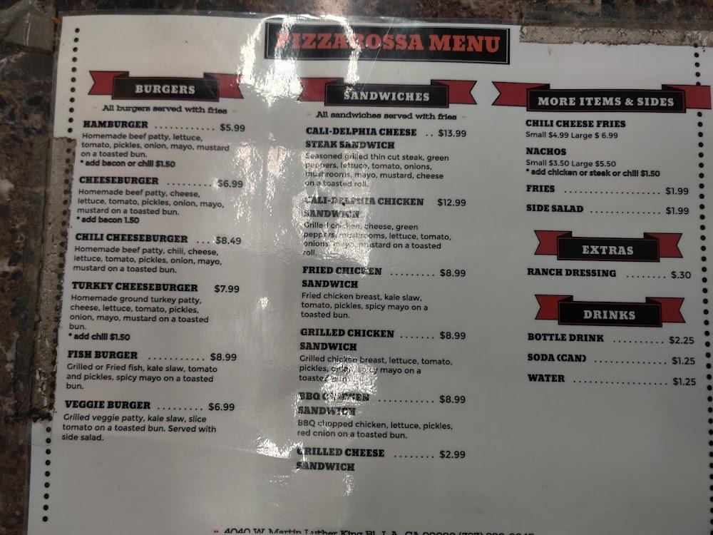 PIZZA ROSSA Menu image 1